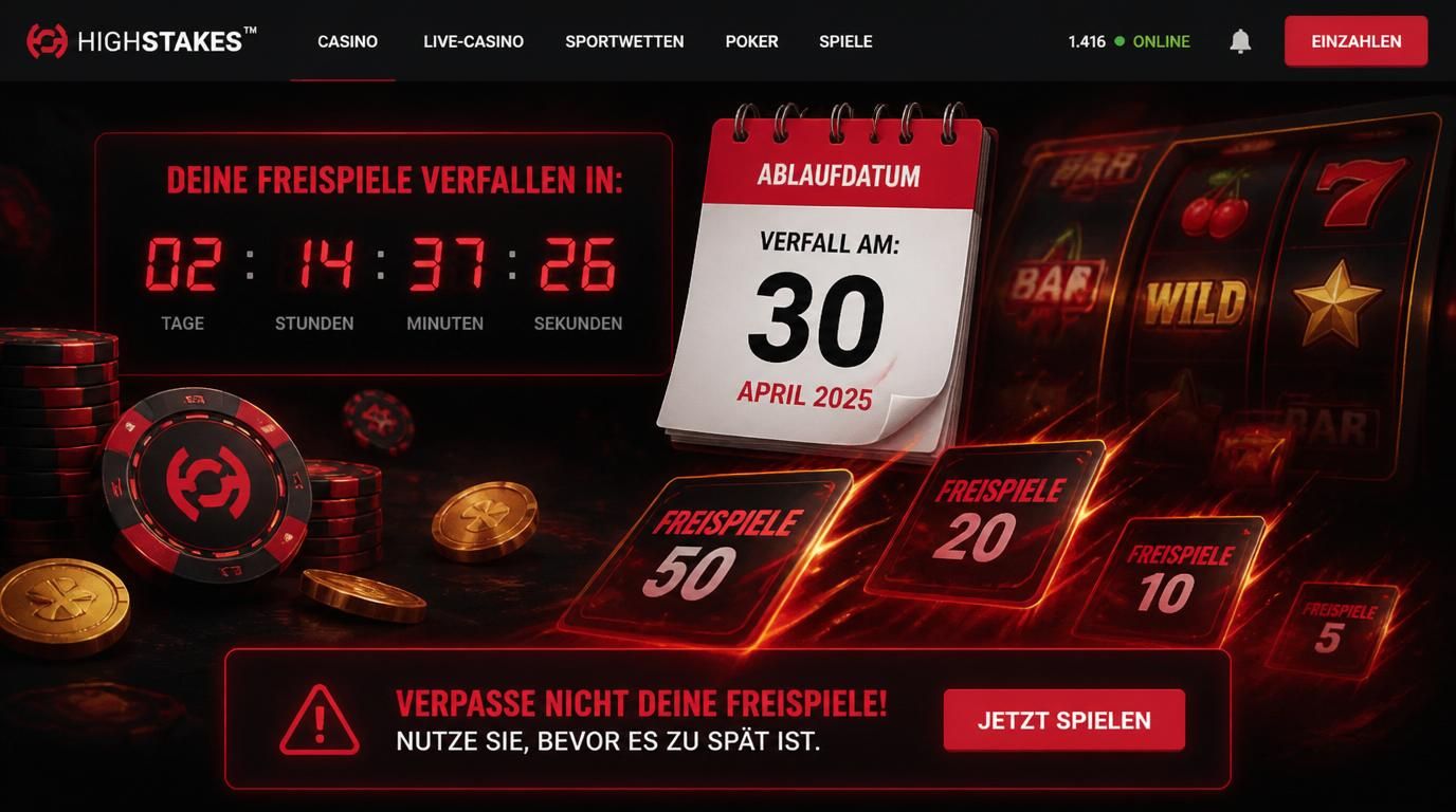Countdown und Kalender symbolisieren Bonusablauf